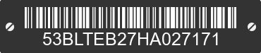 2017 LGS INDUSTRIES LOOK 53BLTEB27HA027171 VIN decoded