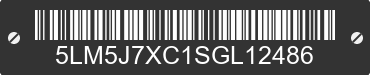 2025 LINCOLN Aviator 5LM5J7XC1SGL12486 VIN decoded