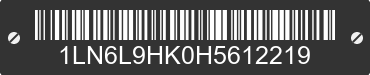 2017 LINCOLN Continental 1LN6L9HK0H5612219 VIN decoded