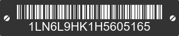 2017 LINCOLN Continental 1LN6L9HK1H5605165 VIN decoded