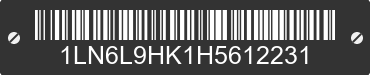 2017 LINCOLN Continental 1LN6L9HK1H5612231 VIN decoded