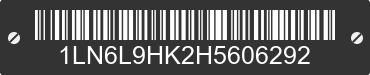 2017 LINCOLN Continental 1LN6L9HK2H5606292 VIN decoded