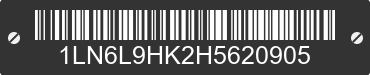 2017 LINCOLN Continental 1LN6L9HK2H5620905 VIN decoded