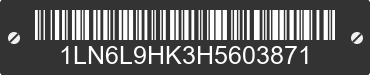 2017 LINCOLN Continental 1LN6L9HK3H5603871 VIN decoded