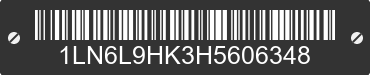 2017 LINCOLN Continental 1LN6L9HK3H5606348 VIN decoded