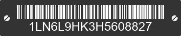 2017 LINCOLN Continental 1LN6L9HK3H5608827 VIN decoded