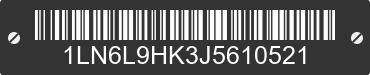 2018 LINCOLN Continental 1LN6L9HK3J5610521 VIN decoded