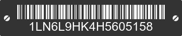 2017 LINCOLN Continental 1LN6L9HK4H5605158 VIN decoded