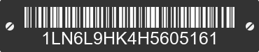 2017 LINCOLN Continental 1LN6L9HK4H5605161 VIN decoded
