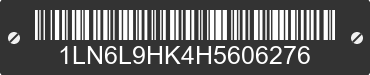2017 LINCOLN Continental 1LN6L9HK4H5606276 VIN decoded