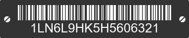 2017 LINCOLN Continental 1LN6L9HK5H5606321 VIN decoded