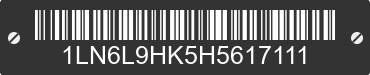 2017 LINCOLN Continental 1LN6L9HK5H5617111 VIN decoded