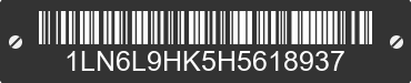 2017 LINCOLN Continental 1LN6L9HK5H5618937 VIN decoded