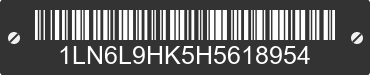 2017 LINCOLN Continental 1LN6L9HK5H5618954 VIN decoded