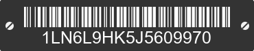 2018 LINCOLN Continental 1LN6L9HK5J5609970 VIN decoded