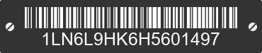 2017 LINCOLN Continental 1LN6L9HK6H5601497 VIN decoded