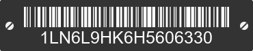 2017 LINCOLN Continental 1LN6L9HK6H5606330 VIN decoded