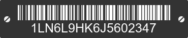 2018 LINCOLN Continental 1LN6L9HK6J5602347 VIN decoded