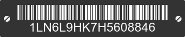 2017 LINCOLN Continental 1LN6L9HK7H5608846 VIN decoded