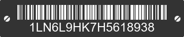 2017 LINCOLN Continental 1LN6L9HK7H5618938 VIN decoded