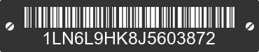 2018 LINCOLN Continental 1LN6L9HK8J5603872 VIN decoded