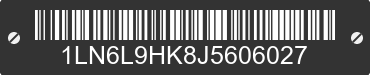 2018 LINCOLN Continental 1LN6L9HK8J5606027 VIN decoded