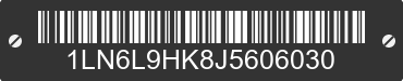 2018 LINCOLN Continental 1LN6L9HK8J5606030 VIN decoded