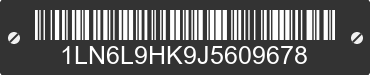 2018 LINCOLN Continental 1LN6L9HK9J5609678 VIN decoded
