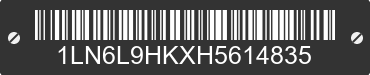 2017 LINCOLN Continental 1LN6L9HKXH5614835 VIN decoded