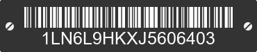 2018 LINCOLN Continental 1LN6L9HKXJ5606403 VIN decoded