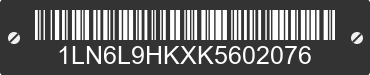 2019 LINCOLN Continental 1LN6L9HKXK5602076 VIN decoded