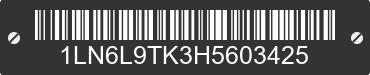 2017 LINCOLN Continental 1LN6L9TK3H5603425 VIN decoded