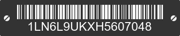 2017 LINCOLN Continental 1LN6L9UKXH5607048 VIN decoded