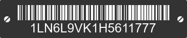 2017 LINCOLN Continental 1LN6L9VK1H5611777 VIN decoded