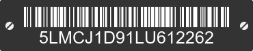 2020 LINCOLN Corsair 5LMCJ1D91LU612262 VIN decoded