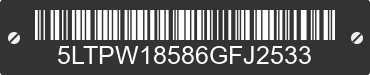 2006 LINCOLN Mark LT 5LTPW18586GFJ2533 VIN decoded