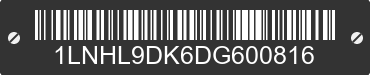 2013 LINCOLN MKS 1LNHL9DK6DG600816 VIN decoded