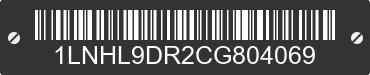 2012 LINCOLN MKS 1LNHL9DR2CG804069 VIN decoded