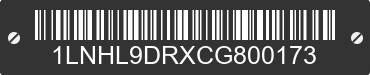 2012 LINCOLN MKS 1LNHL9DRXCG800173 VIN decoded