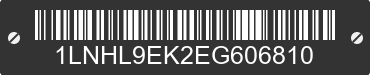 2014 LINCOLN MKS 1LNHL9EK2EG606810 VIN decoded