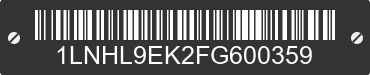 2015 LINCOLN MKS 1LNHL9EK2FG600359 VIN decoded