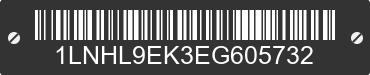 2014 LINCOLN MKS 1LNHL9EK3EG605732 VIN decoded