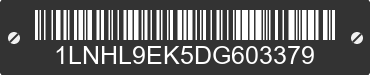 2013 LINCOLN MKS 1LNHL9EK5DG603379 VIN decoded