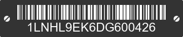 2013 LINCOLN MKS 1LNHL9EK6DG600426 VIN decoded