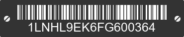 2015 LINCOLN MKS 1LNHL9EK6FG600364 VIN decoded