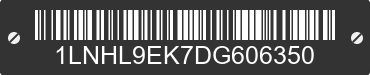 2013 LINCOLN MKS 1LNHL9EK7DG606350 VIN decoded