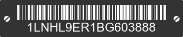 2011 LINCOLN MKS 1LNHL9ER1BG603888 VIN decoded