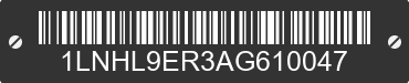 2010 LINCOLN MKS 1LNHL9ER3AG610047 VIN decoded