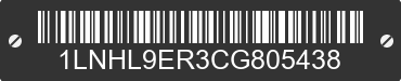 2012 LINCOLN MKS 1LNHL9ER3CG805438 VIN decoded