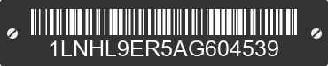 2010 LINCOLN MKS 1LNHL9ER5AG604539 VIN decoded
